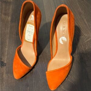 Brand new L.A.M.B orange heels.